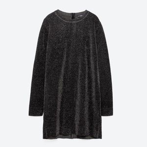 Zara Knit Glitter Dress